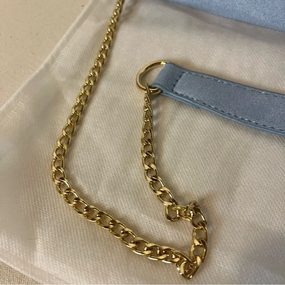 Urban‎ Expressions Blue Vegan Suede Clutch Bag or Crossbody Bag NWT Retro Bold - Picture 10 of 15